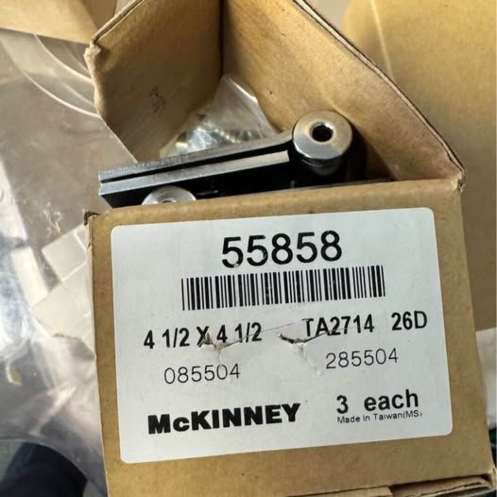 12 New McKinney TA2714 door hinges in a Satin Chrome (26D)